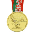 Großhandel Custom Gold Award UAE University Medaille mit Band